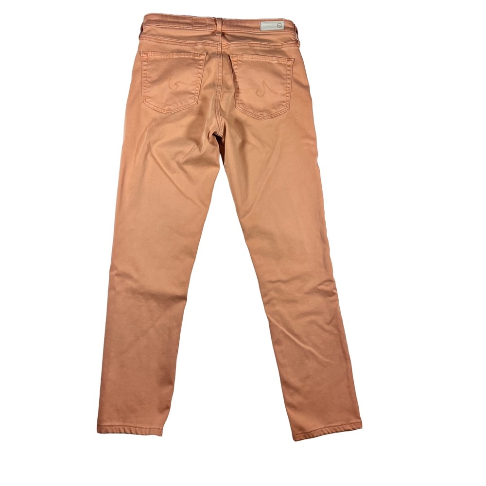 AG Adriano Goldschmied The Prima mid-rise cigarette crop jeans size 27 peach - Picture 2 of 10